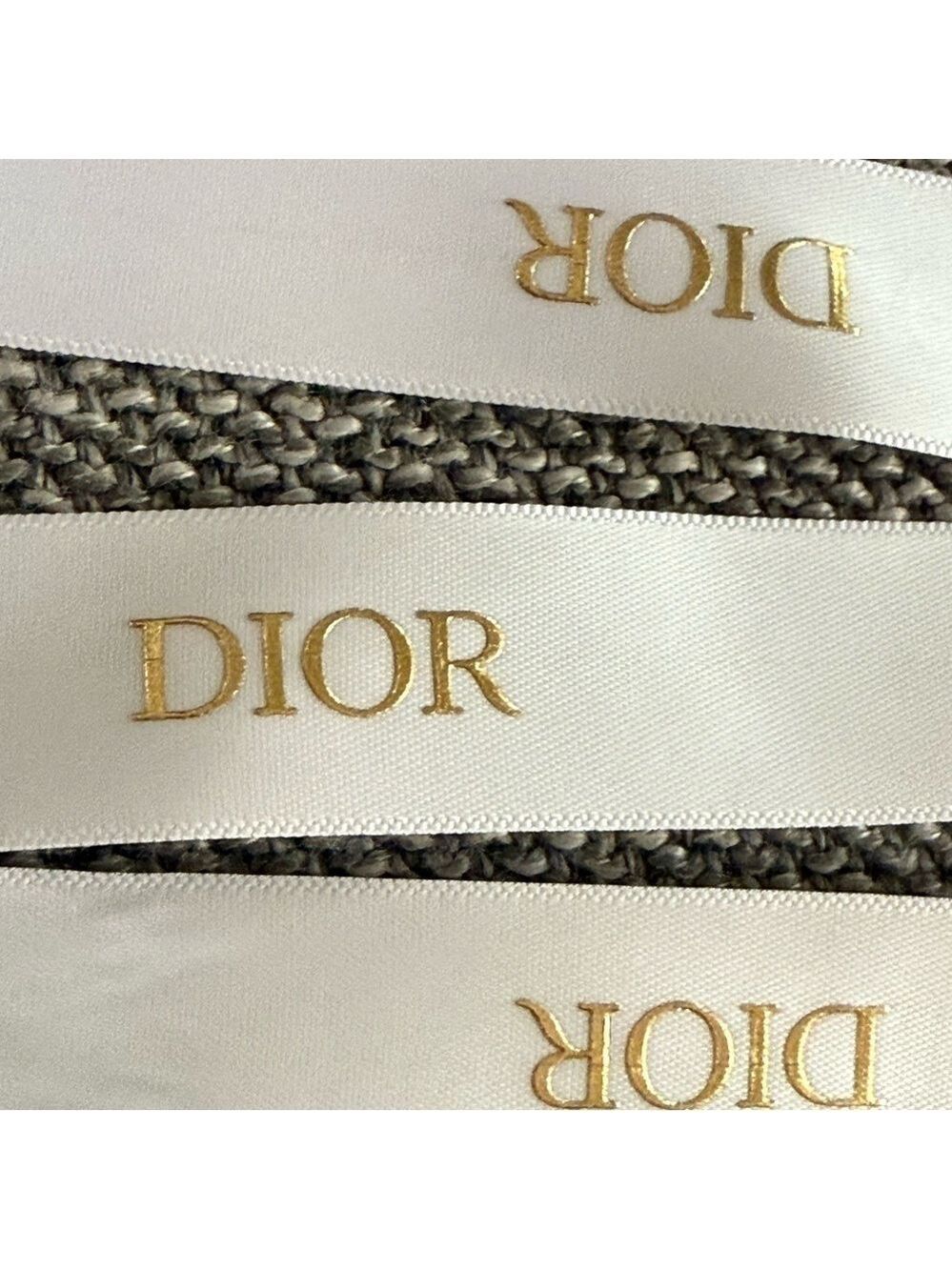 Dior Logo White Authentic Ribbon 63 Inch New - Picture 8 of 10